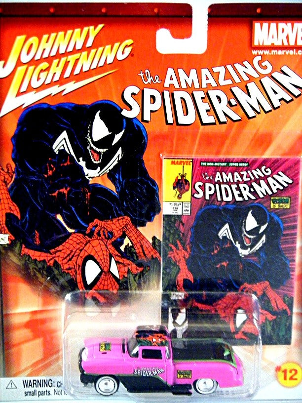 Johnny Lightning Marvel Comics- Spiderman - Chevrolet Cameo Custom - George Barris's Kopper Kart