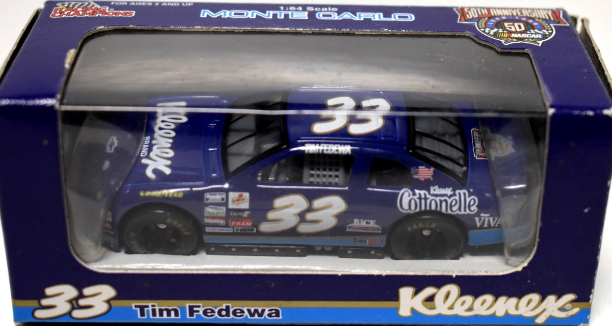 Racing Champions - NASCAR 50th Anniversary - Tim Fedewa Kleenex Chevrolet Monte Carlo NASCAR Stock Car