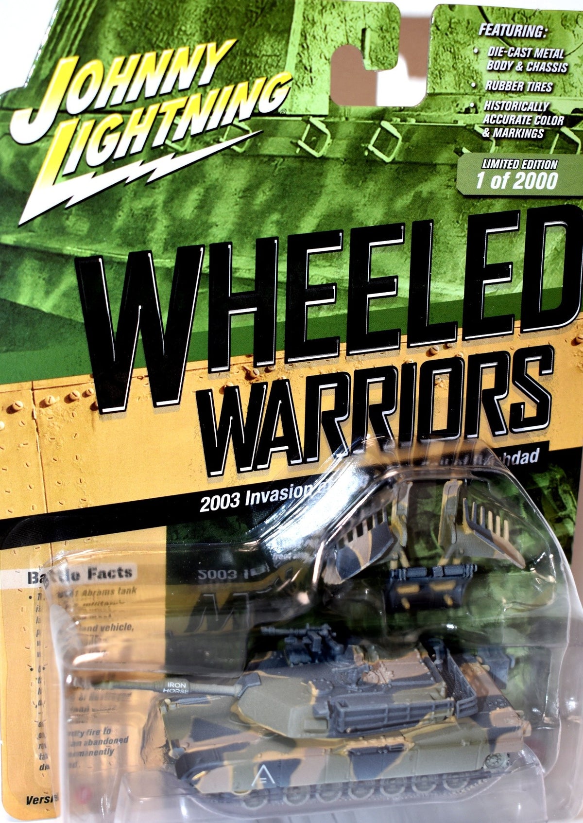 Johnny Lightning - Wheeled Warriors - '03 Invasion of Iraq - M1A1 Abrams Tank