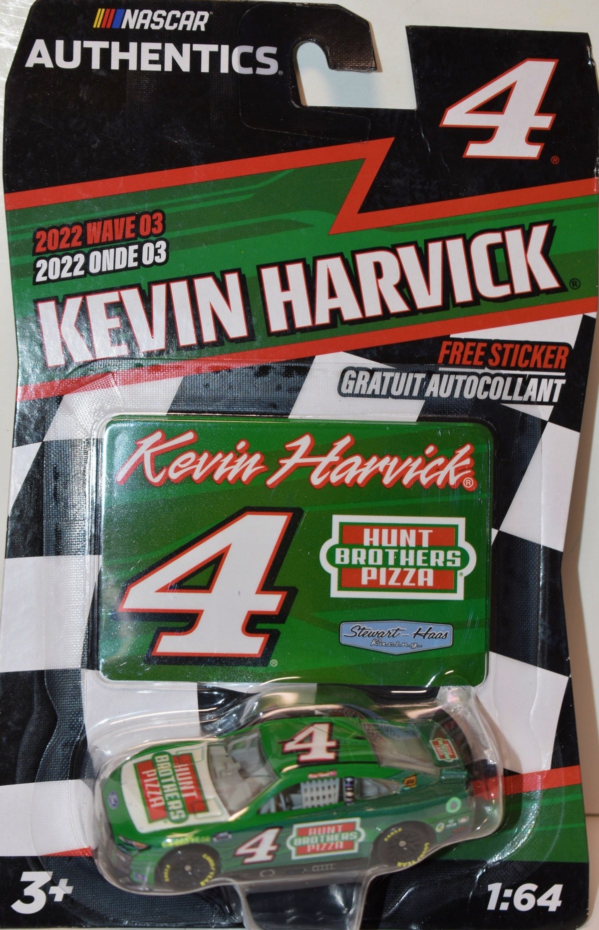 NASCAR Authentics -  Kevin Harvick Hunt Brothers Pizza Ford Mustang