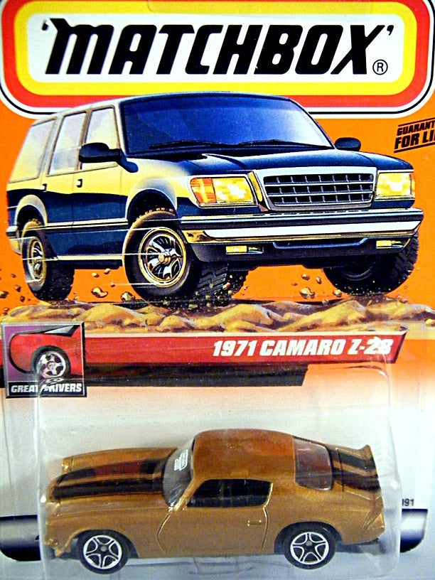 Matchbox 2000 Millennium Logo Chase Series 1971 Chevrolet Camaro Z-28