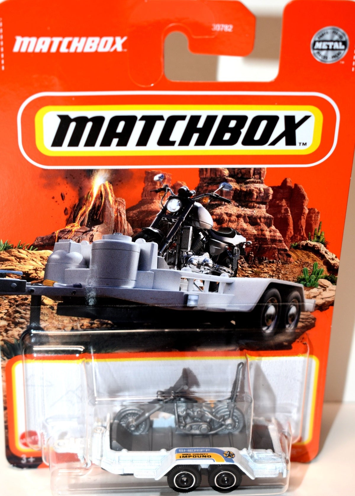 Matchbox - MBX Cycle Trailer with Chopper