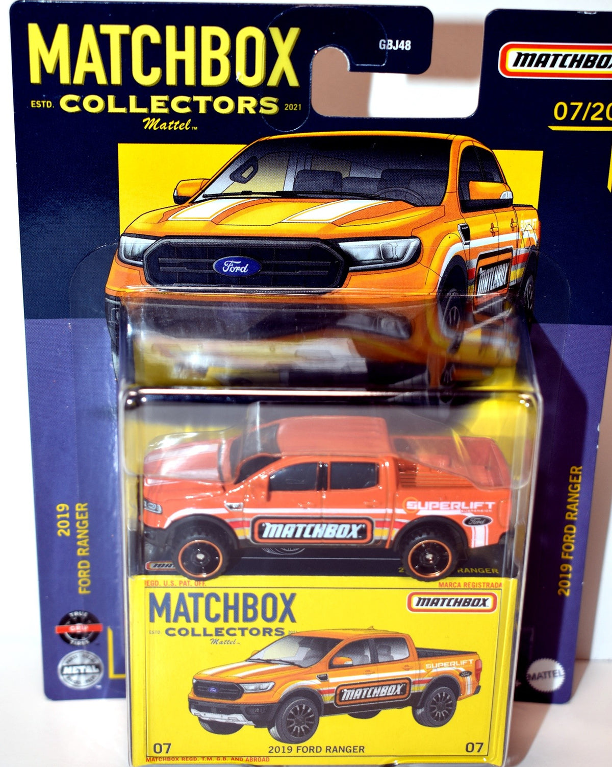 Matchbox Collectors - 2019 Ford Ranger Superlift Pickup Truck
