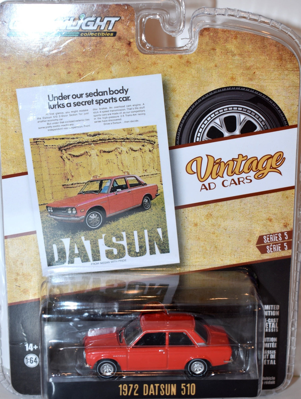 Greenlight Vintage Auto Ads - 1972 Datsun 510
