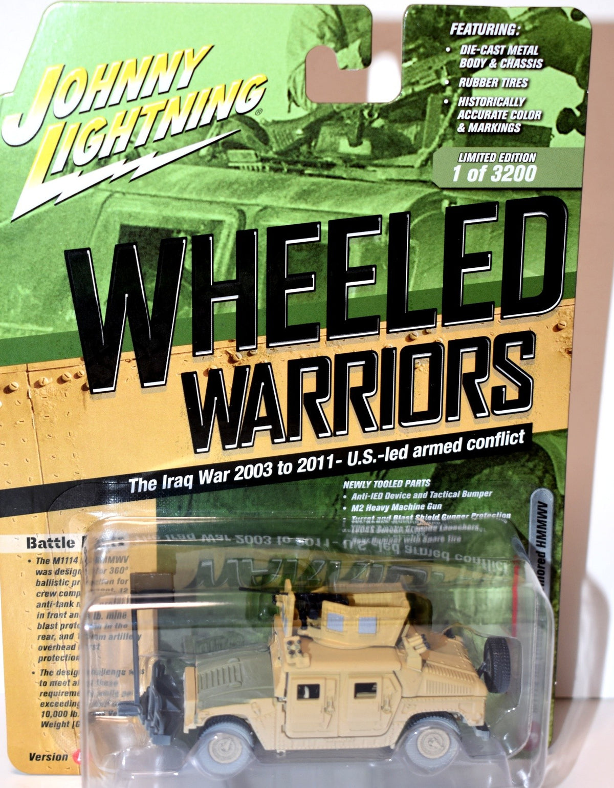Johnny Lightning - Wheeled Warriors - HumVee - M1025 HMMWV Armament Carrier