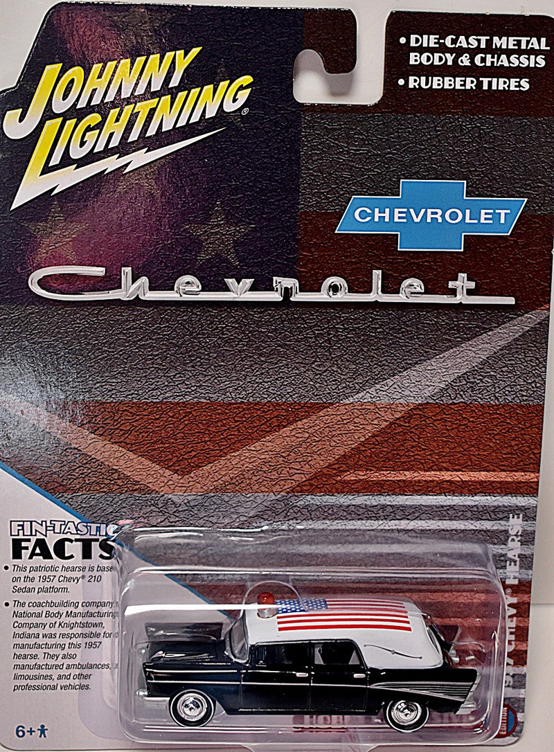 Johnny Lightning Hobby Exclusive Limited Edition - Patriotic 1957 Chevrolet 210 Hearse