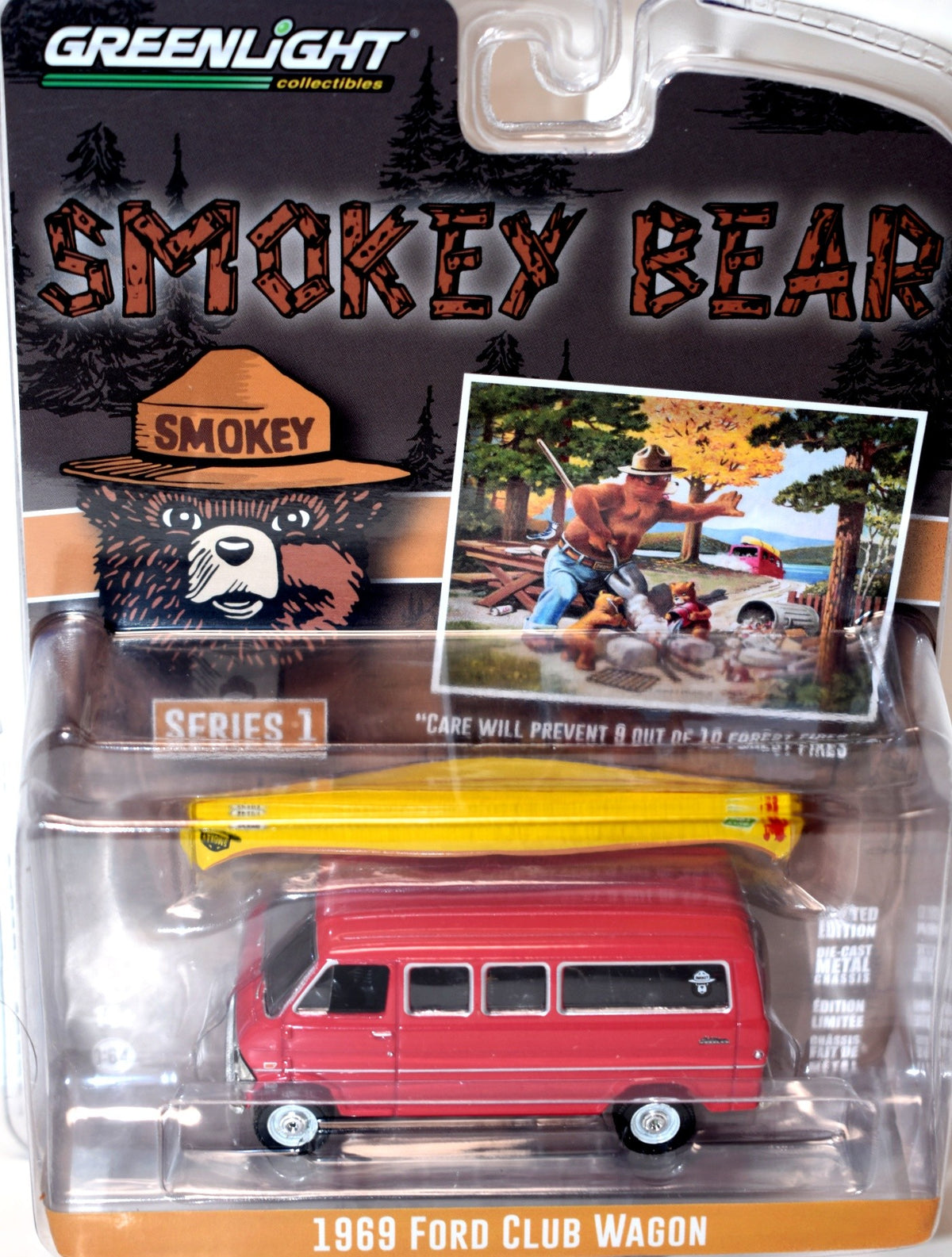Greenlight - Smokey Bear - 1969 Ford Club Wagon