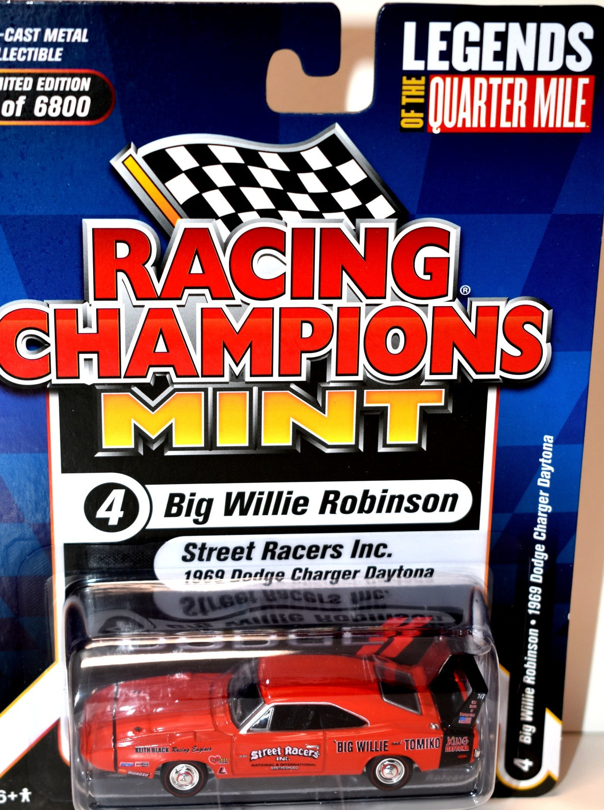 Racing Champions Mint Series - Legends of the Qtr Mile - Big Willie Robinson's Street Racers, Inc 69 Dodge Charger Daytona