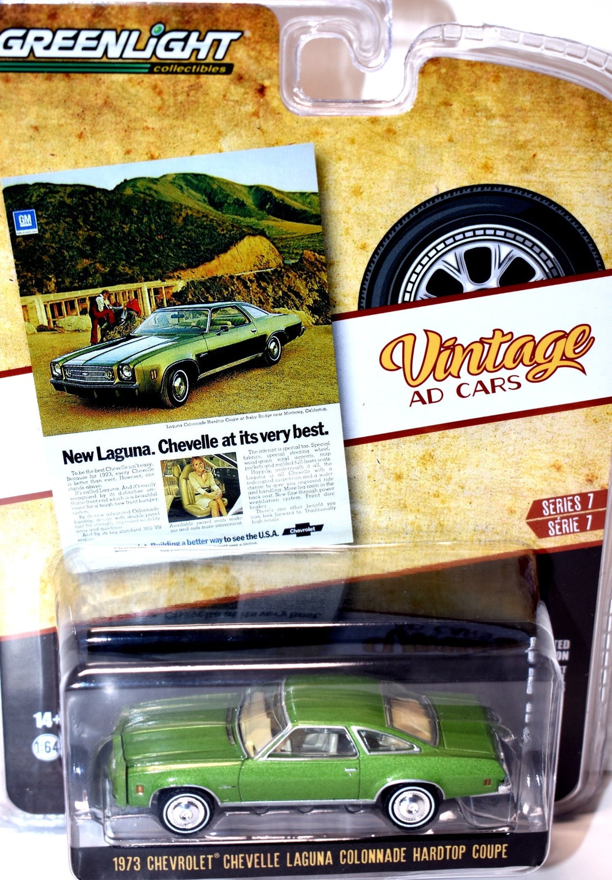 Greenlight Vintage Auto Ads - 1973 Chevrolet Chevelle Laguna Colannade Coupe
