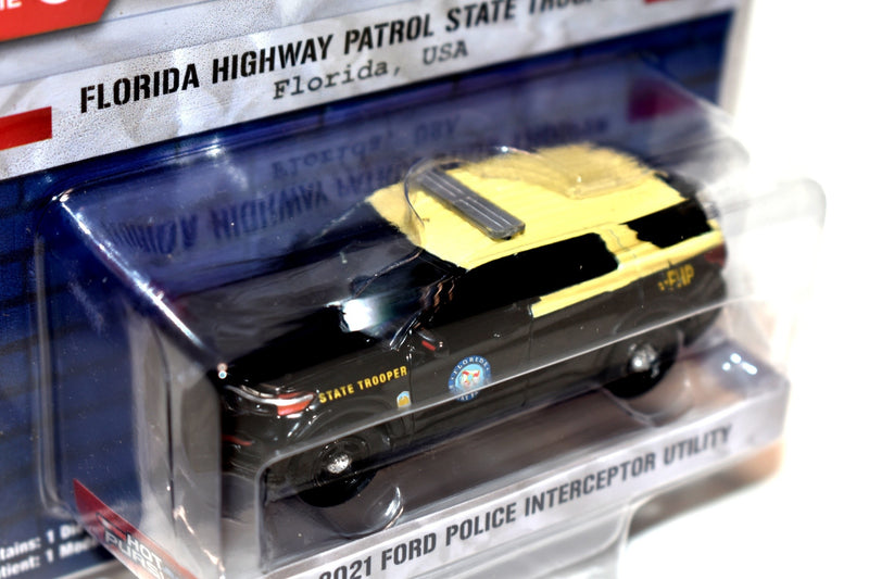Greenlight Hot Pursuit  -  Florida Ford Highway Patrol State Trooper Police Interceptor Utility