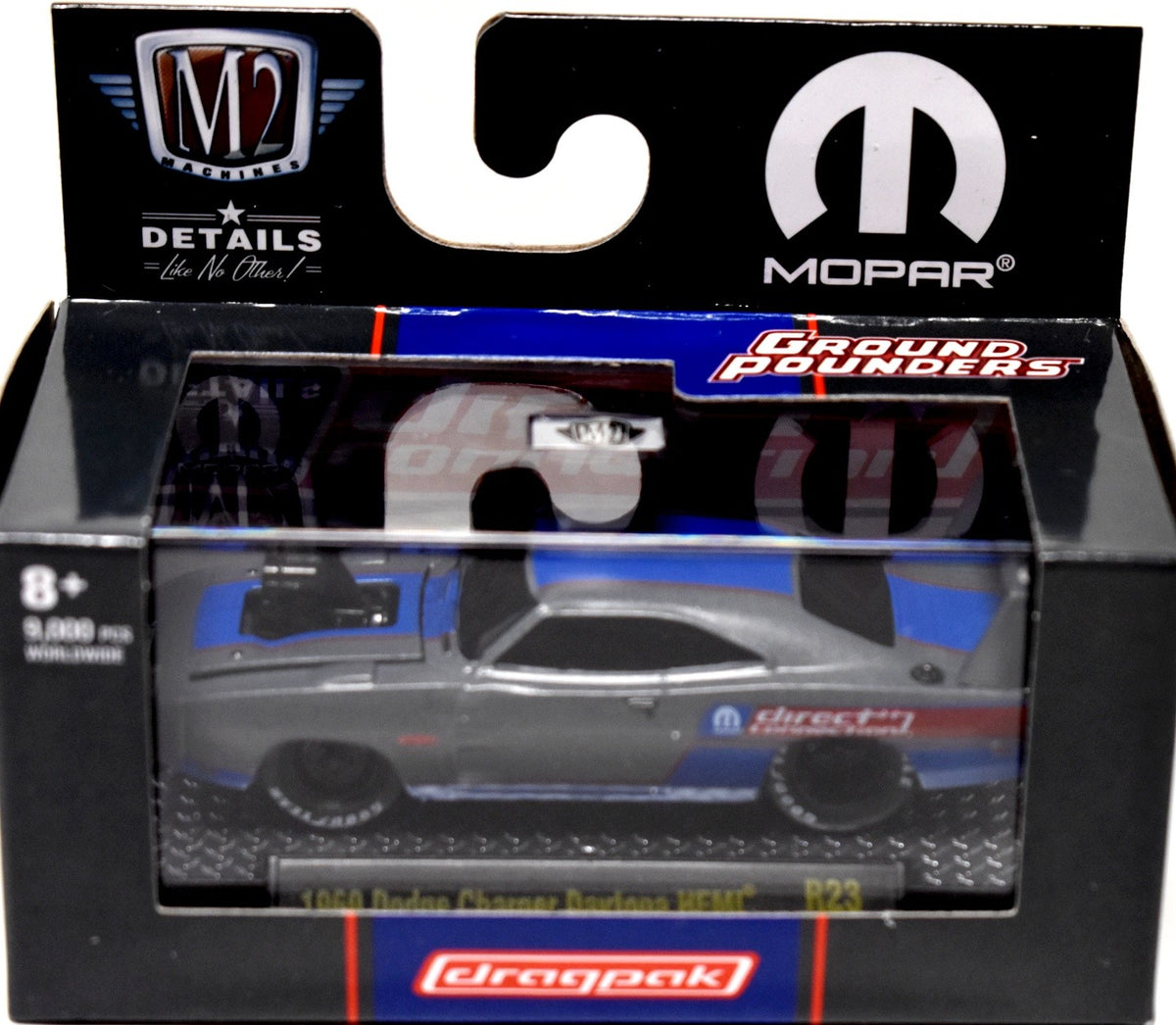 M2 Machines Ground Pounders - MOPAR Direct Connection 1969 Dodge Charger Daytona Hemi