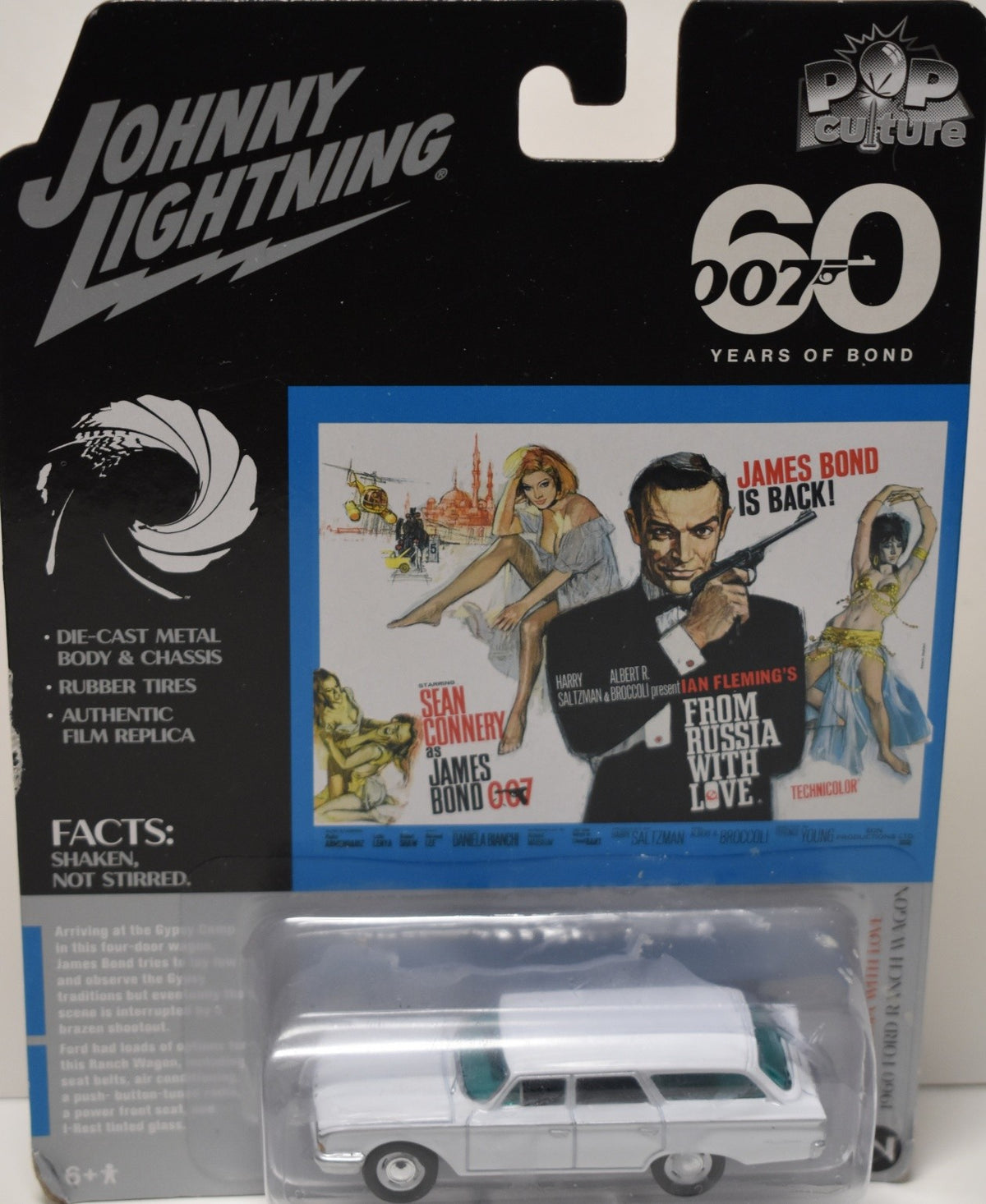 Johnny Lightning Pop Culture - James Bond 007 1960 Ford Ranch Wagon