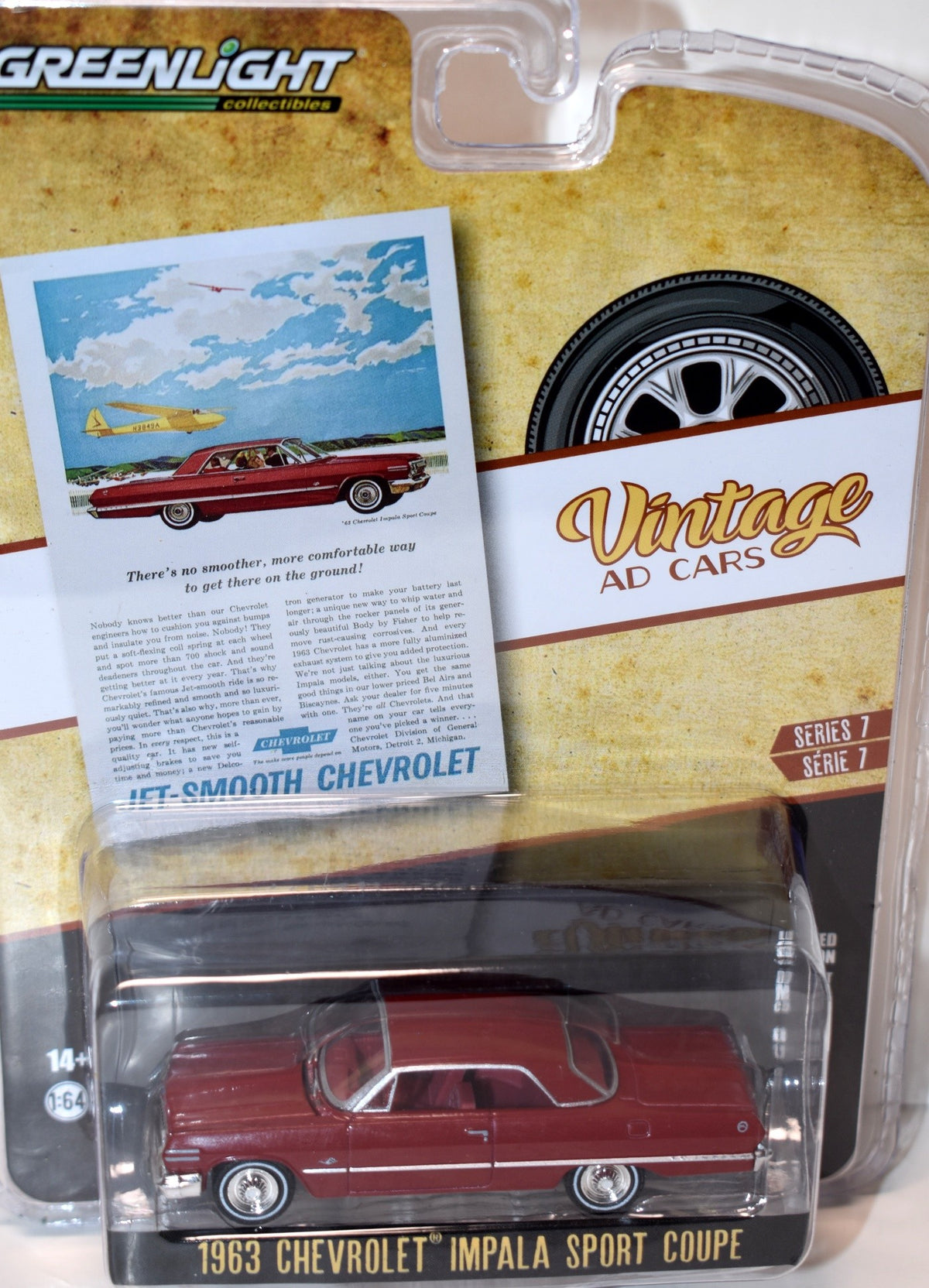 Greenlight Vintage Auto Ads - 1963 Chevrolet Impala Sport Coupe