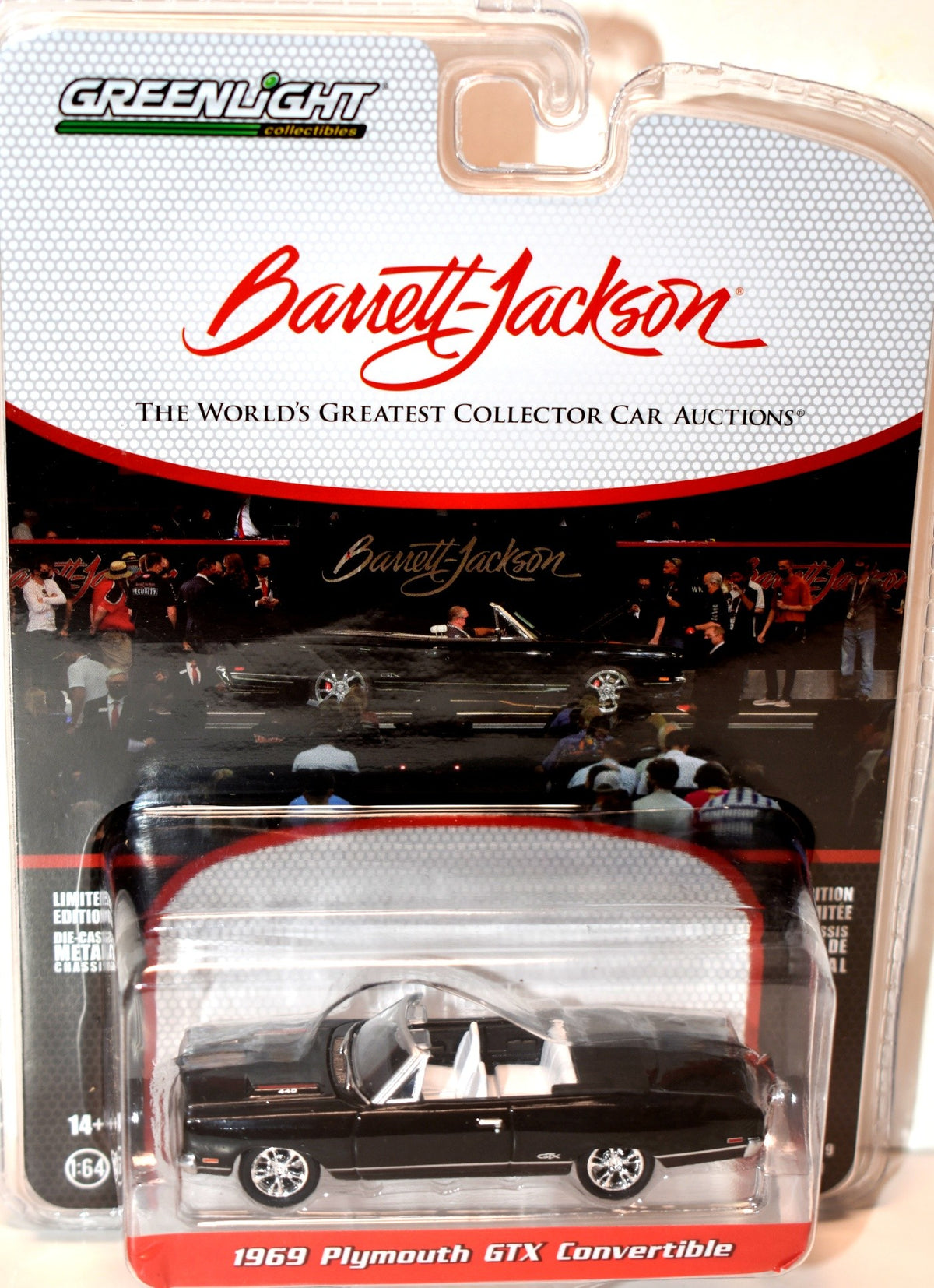 Greenlight Barrett-Jackson Auction Block - 1969 Plymouth GTX Convertible