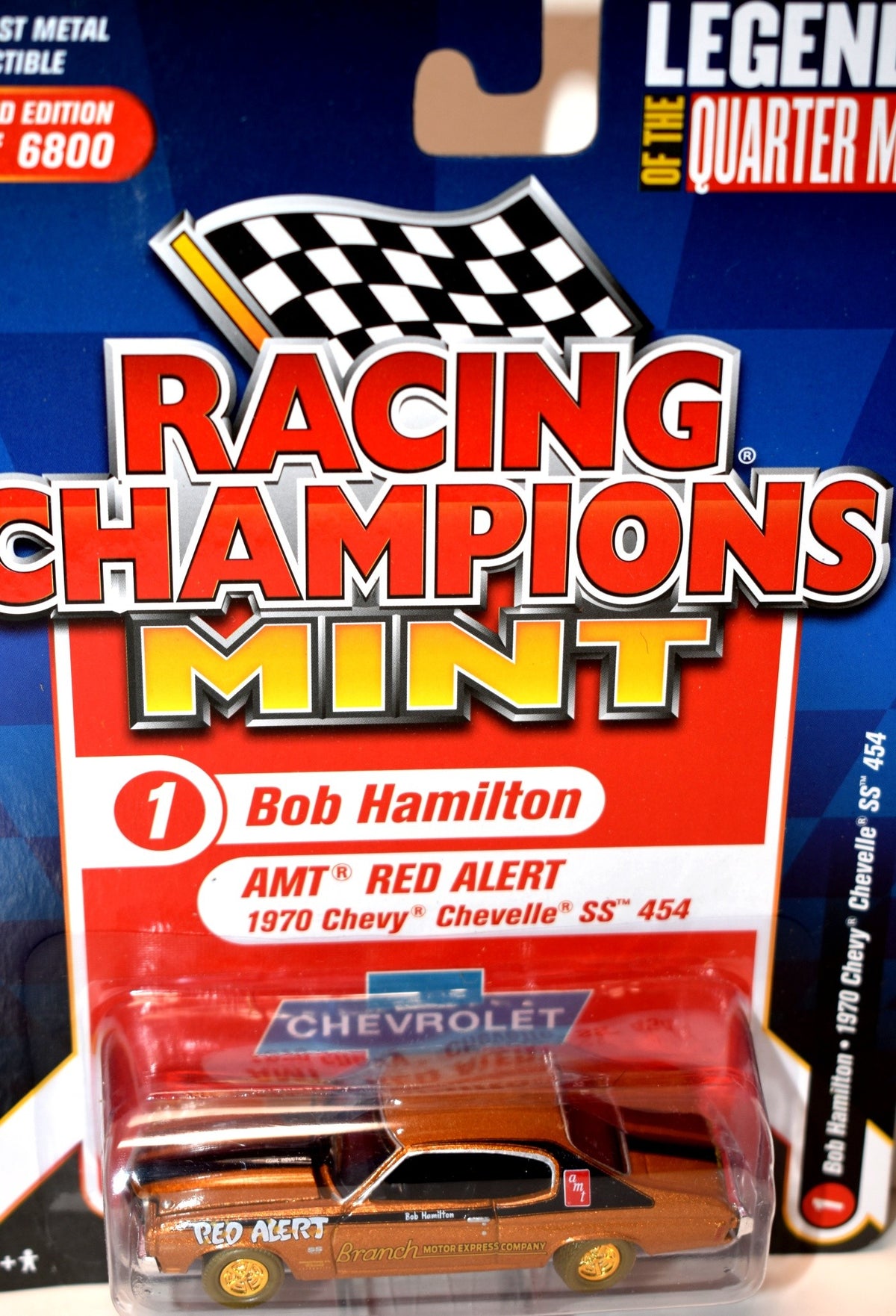 Racing Champions Mint Series - Gold Strike - Legends of the 1/4 Mile - AMT Red Alert 70 Chevelle SS 454