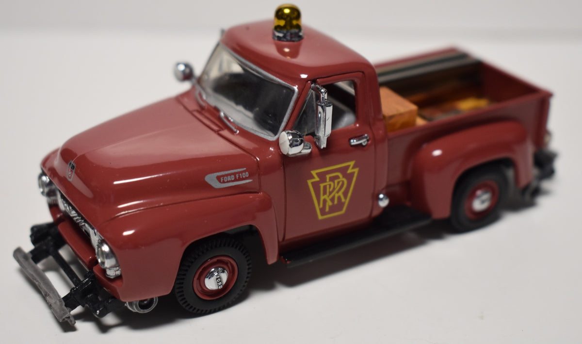 Matchbox Collectibles 1954 Ford F100 - Pennsylvania RailRoad Track Truck with railway wheels