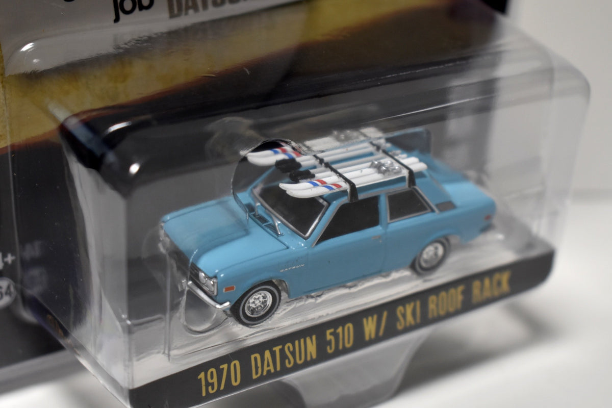 Greenlight Vintage Auto Ads - 1970 Datsun 510 w/ Ski Rack