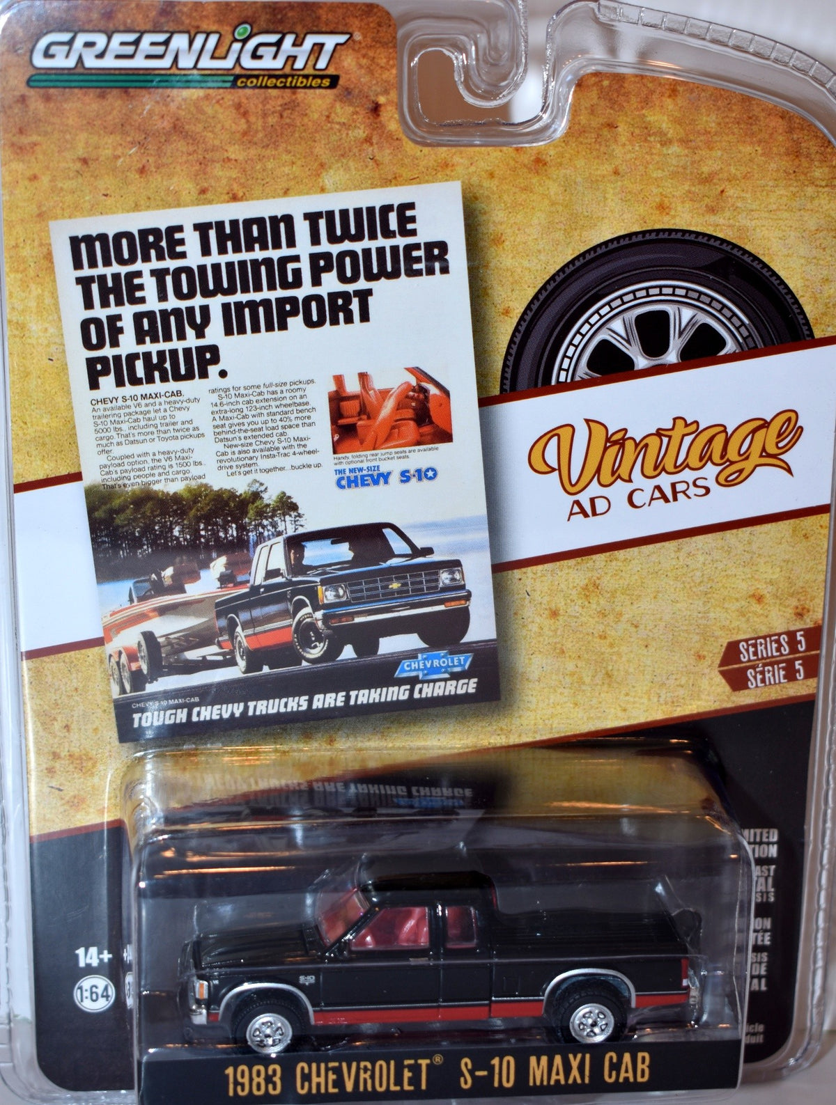Greenlight Vintage Auto Ads - 1983 Chevrolet S-10 Maxi Cab Pickup Truck
