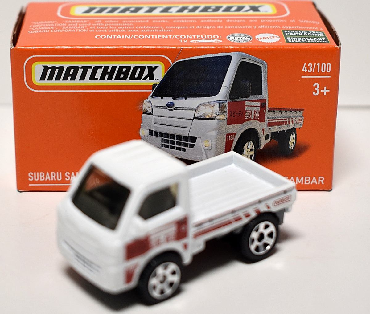 Matchbox Power Grabs - Subaru Sambar Pickup Truck