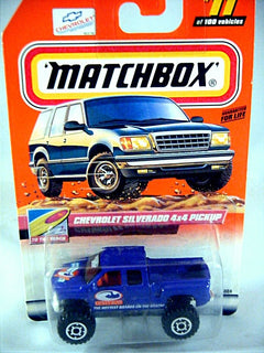 Matchbox 2000 Millennium Logo Chase Series Chevy Silverado 4x4 Crew Cab