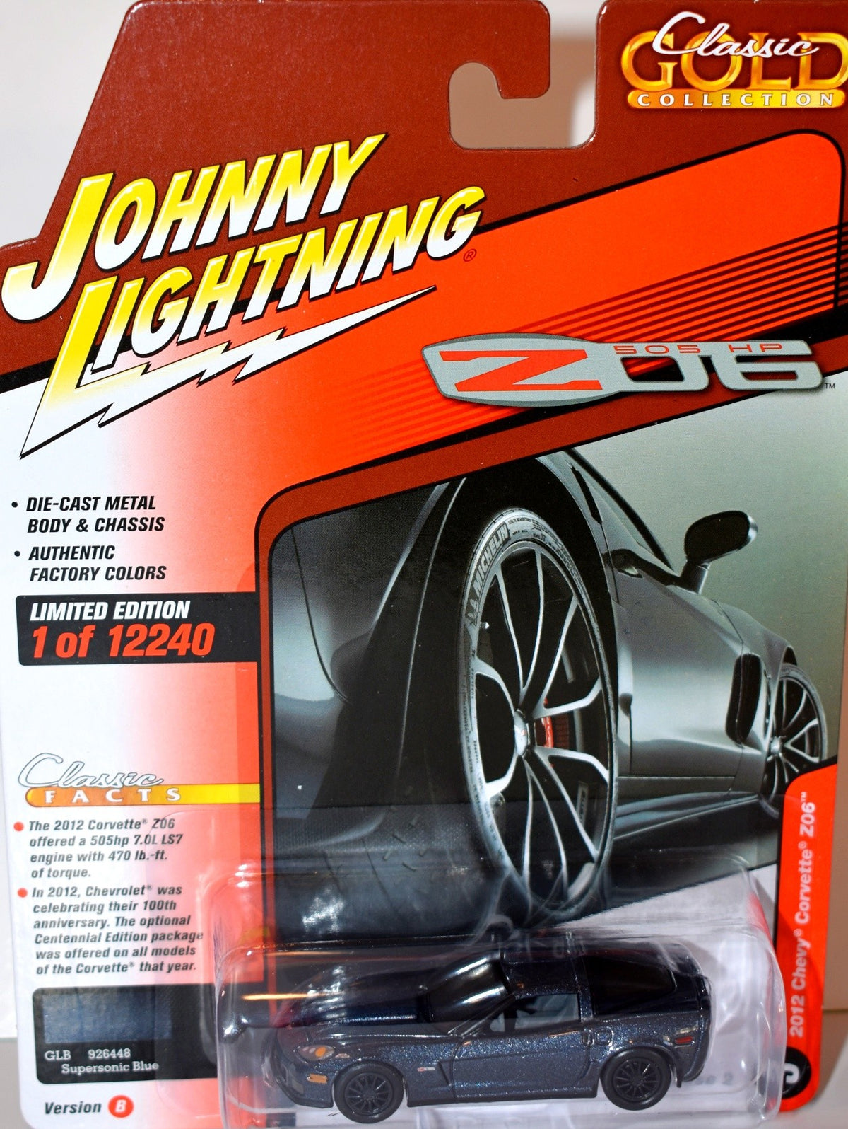 Johnny Lightning  2012 Chevrolet Corvette Z06