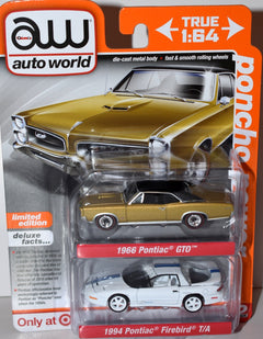 Auto World - Poncho Power Set - 1966 Pontiac GTO & 1994 Pontiac Firebird T/A