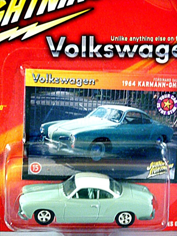 Johnny Lightning Volkswagens - 1964 VW Karmann Ghia