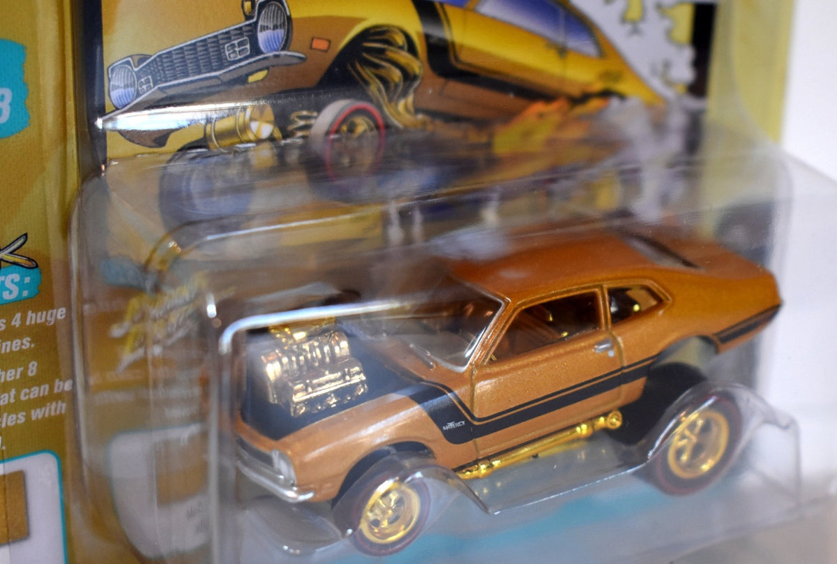 Johnny Lightning Street Freaks - Zingers - Gold Flame - Ford Maverick