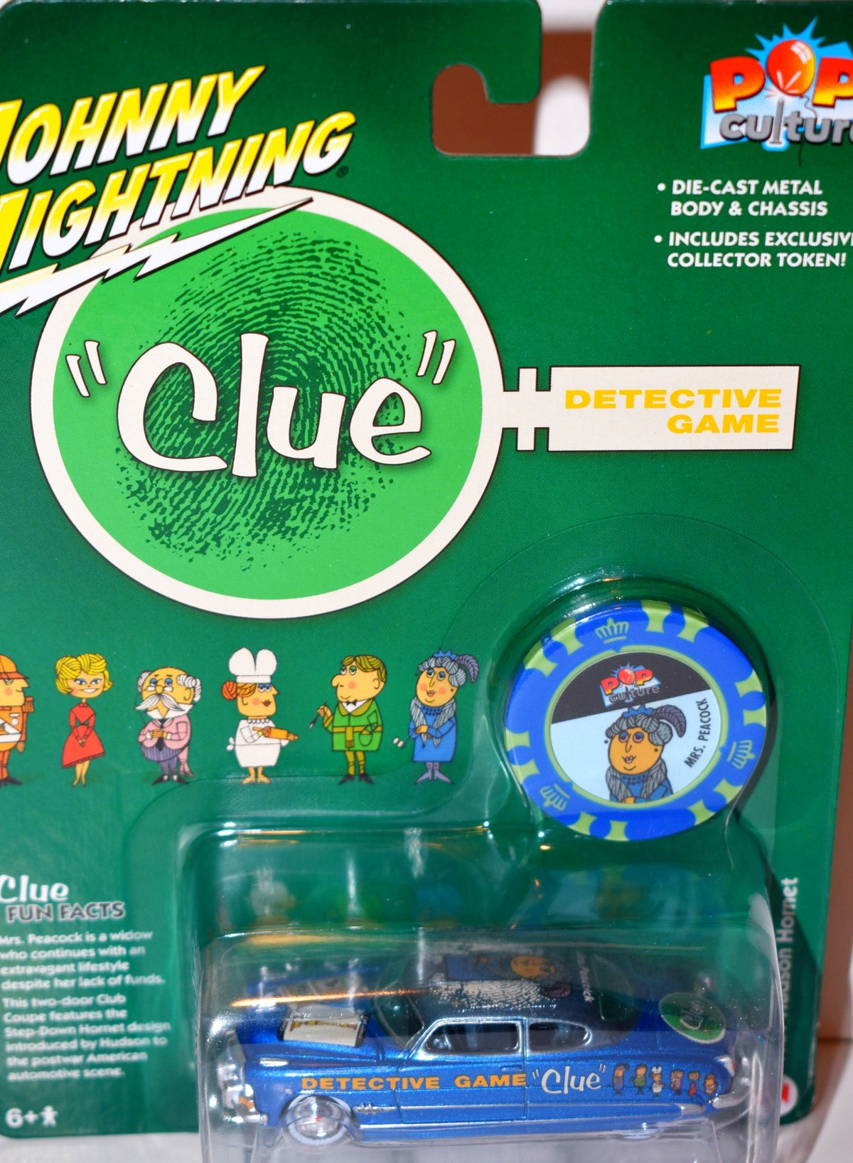 Johnny Lightning Pop Culture - Clue - Hudson Hornet