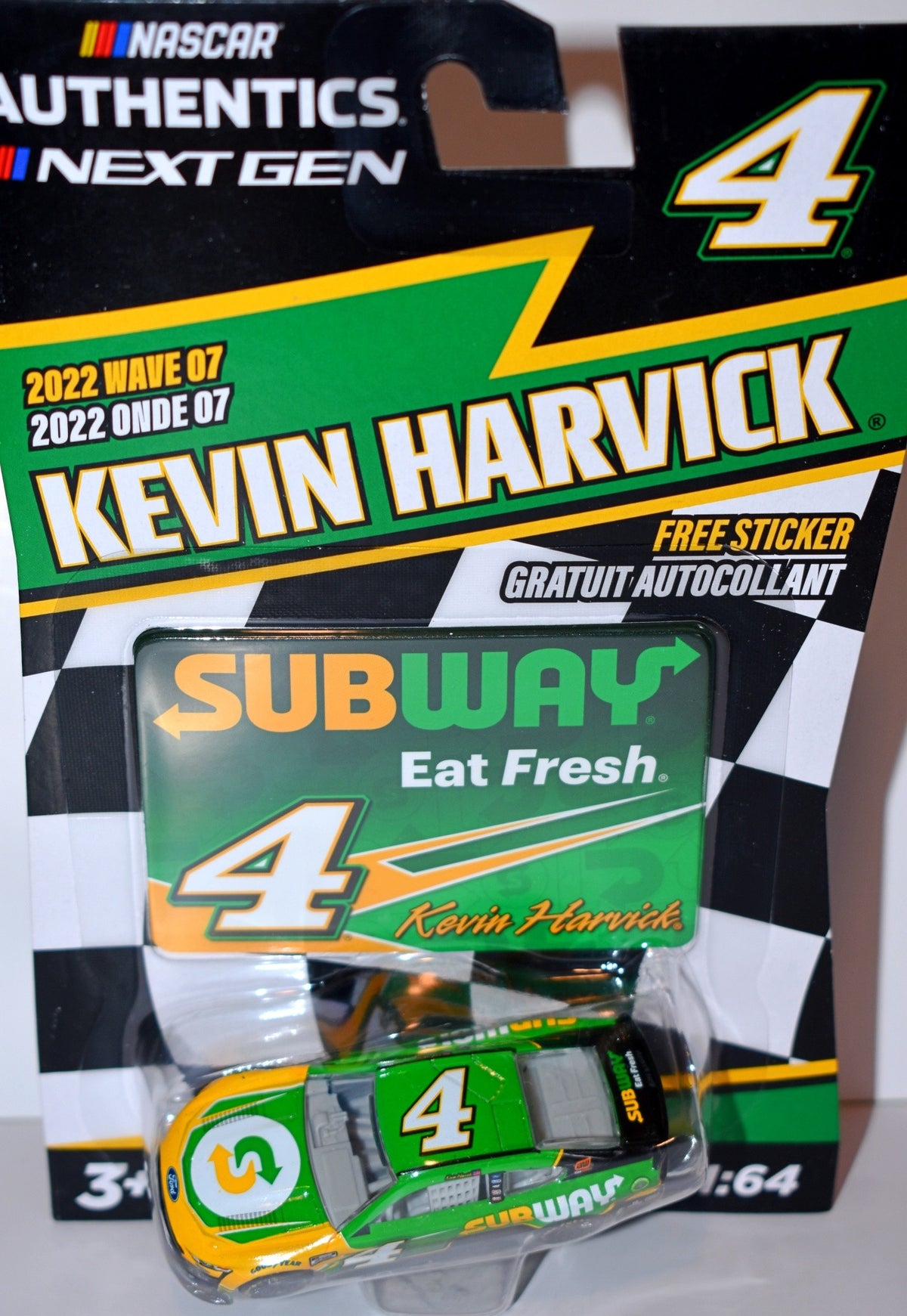 NASCAR Authentics -  Kevin Harvick SUBWAY Ford Mustang