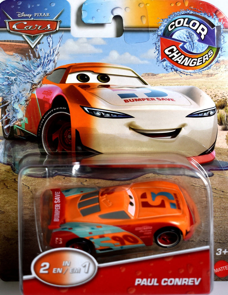 Disney CARS -  Color Changers - Paul Conrev Next Gen Piston Cup Race Car