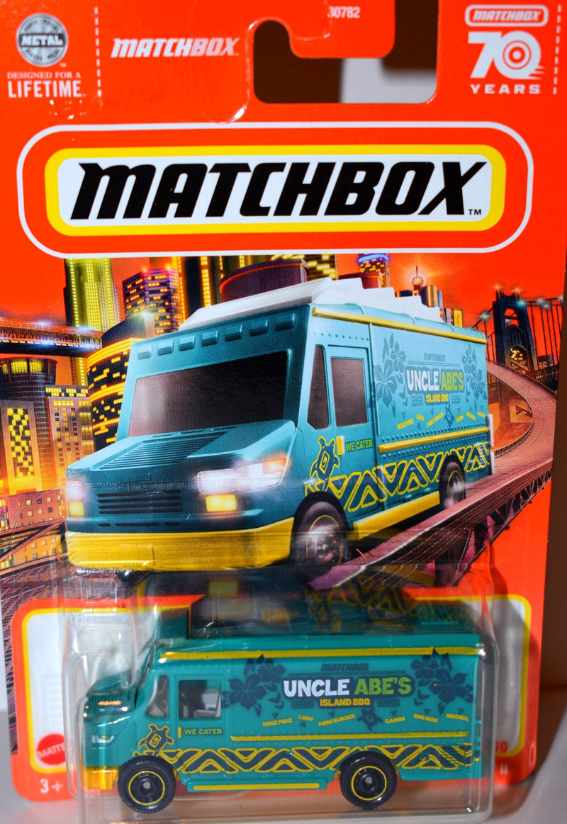 Matchbox - Food Truck - Uncle Abe's Island BBQ Truck