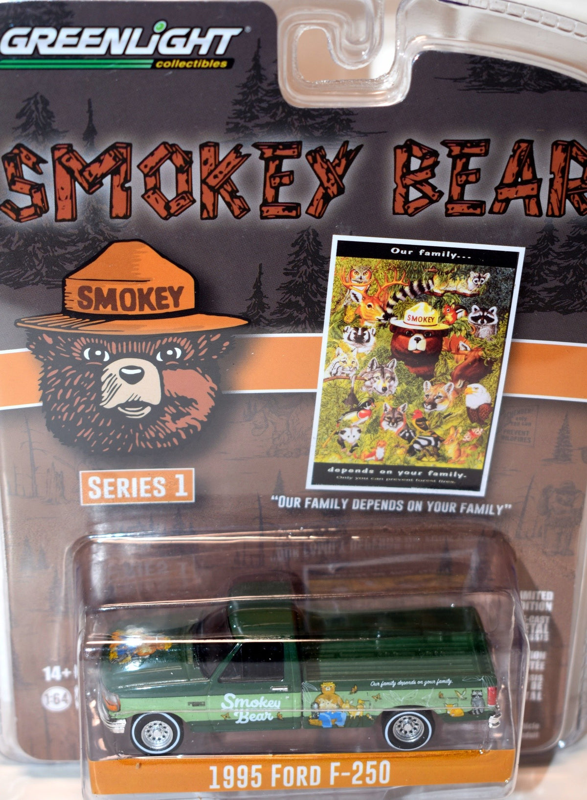Greenlight - Smokey Bear - 1995 Ford F-250 Pickup Truck