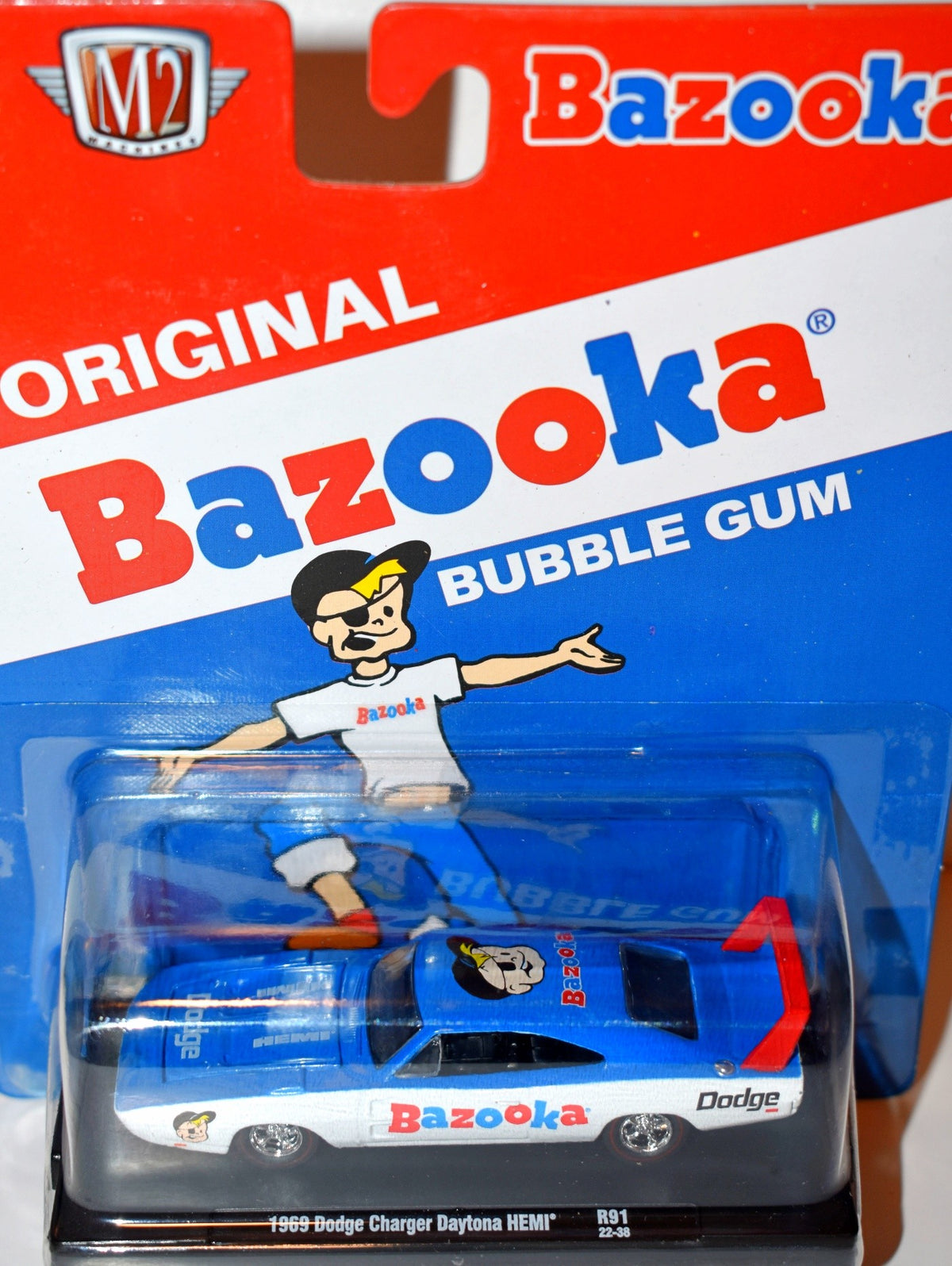 M2 Machines Drivers - Bazooka Bubble Gum 1969 Dodge Daytona Hemi