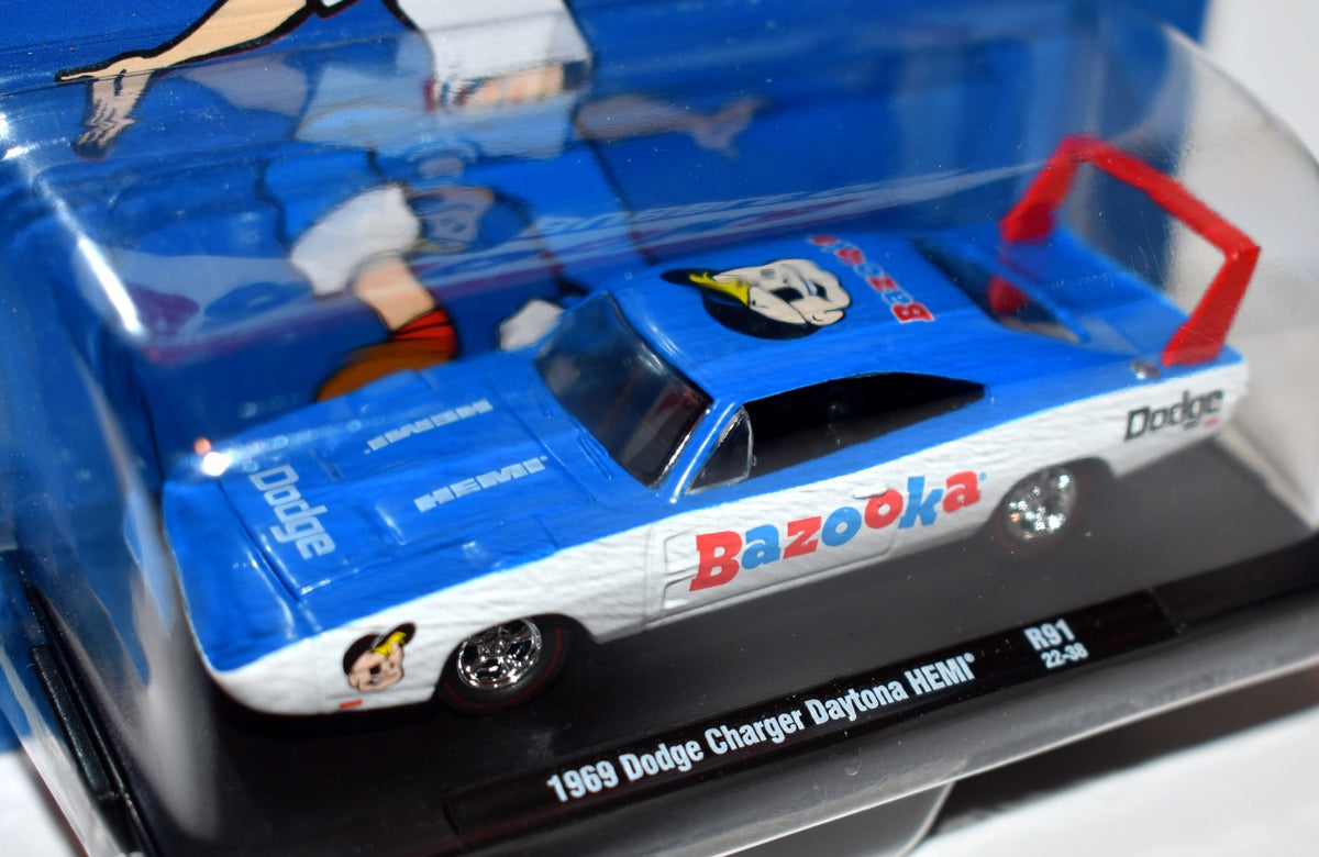 M2 Machines Drivers - Bazooka Bubble Gum 1969 Dodge Daytona Hemi