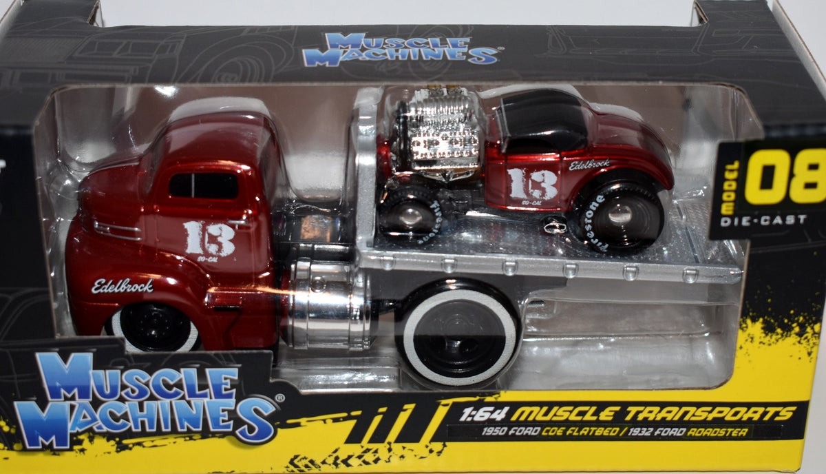 Muscle Machines  - Muscle Transports - 1950 Ford Flatbed COE & 32 Ford Deuce Roadster