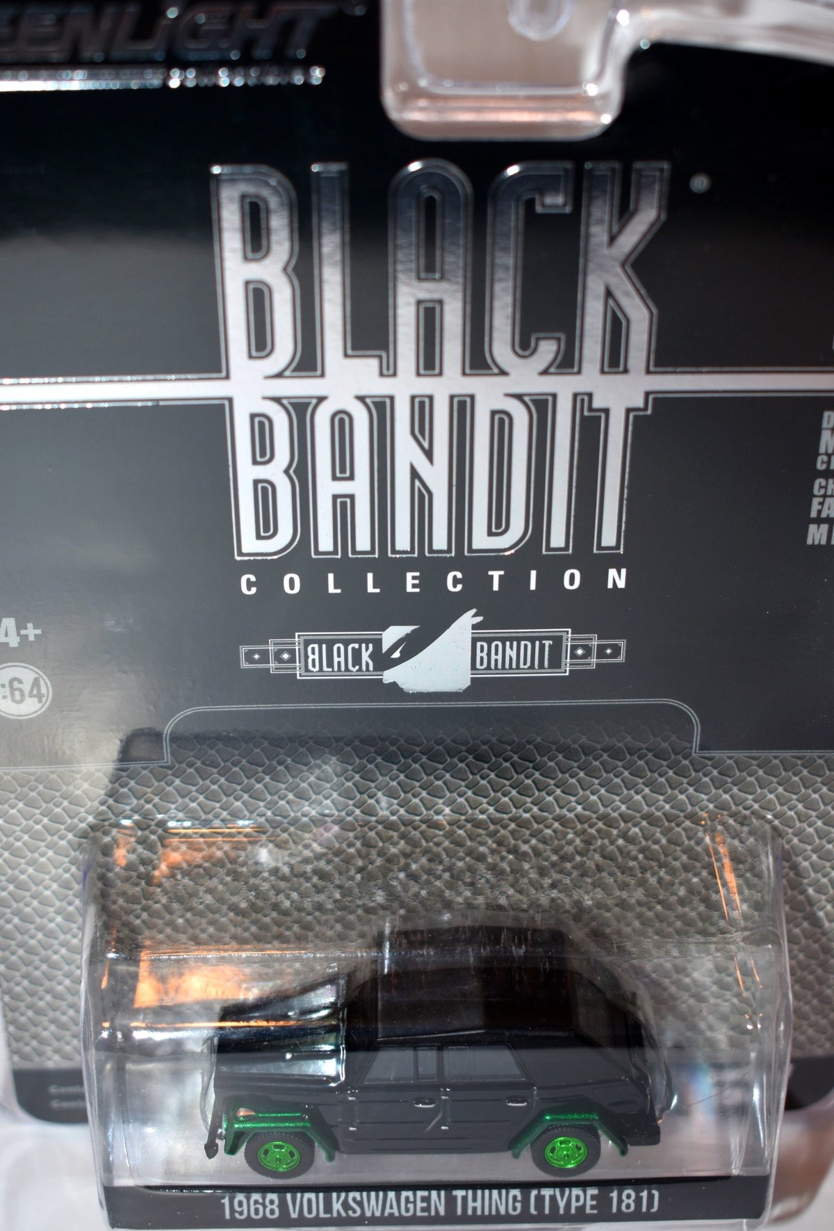 Greenlight - Rare Black Bandit Green Machine Chase Car - 1968 Volkswagen Thing (Type 181)