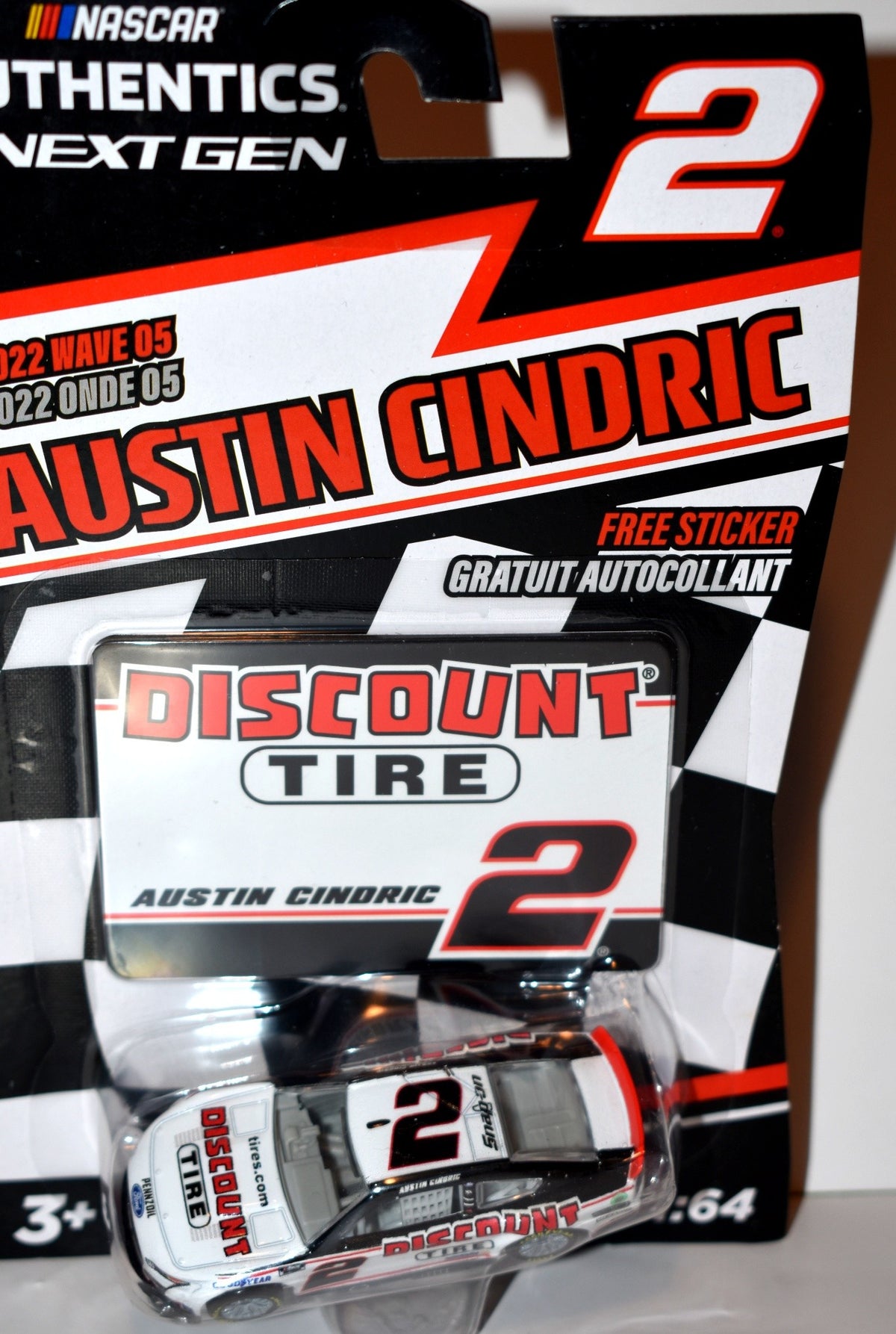 NASCAR Authentics - Austin Cindric  Discount Tire Ford Mustang