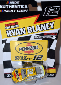NASCAR Authentics - Ryan Blaney Pennzoil Menards  Ford Mustang