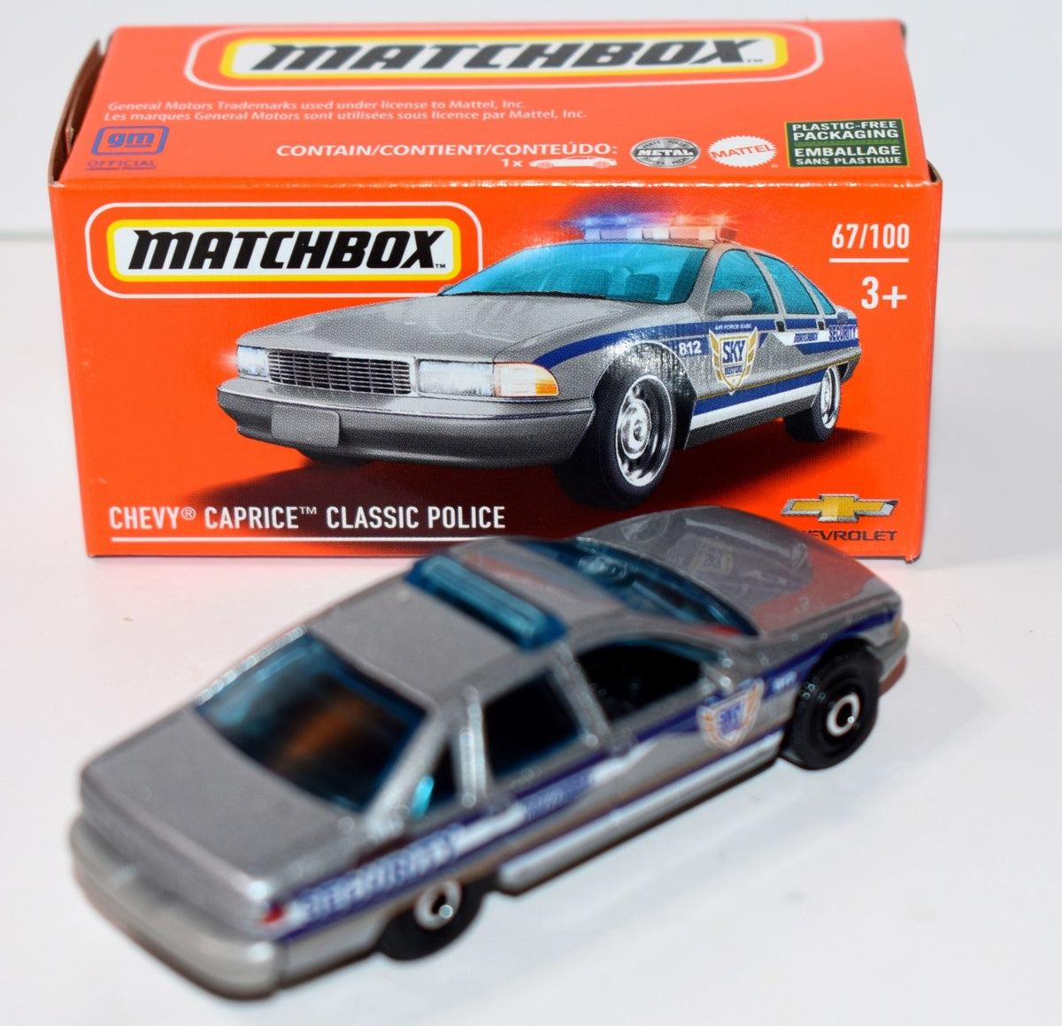 Matchbox  Power Grabs  Chevrolet Caprice Airport Security Patrol Car