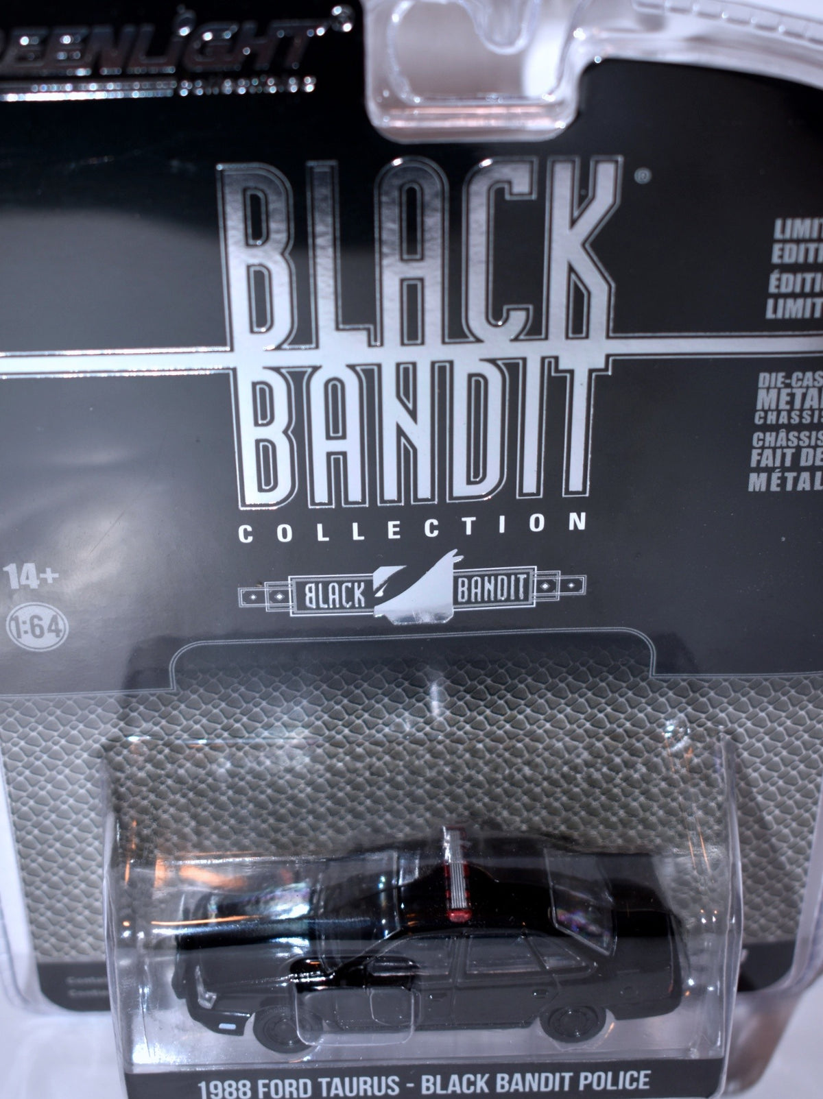 Greenlight Black Bandit - 1988 Ford Taurus Police Car