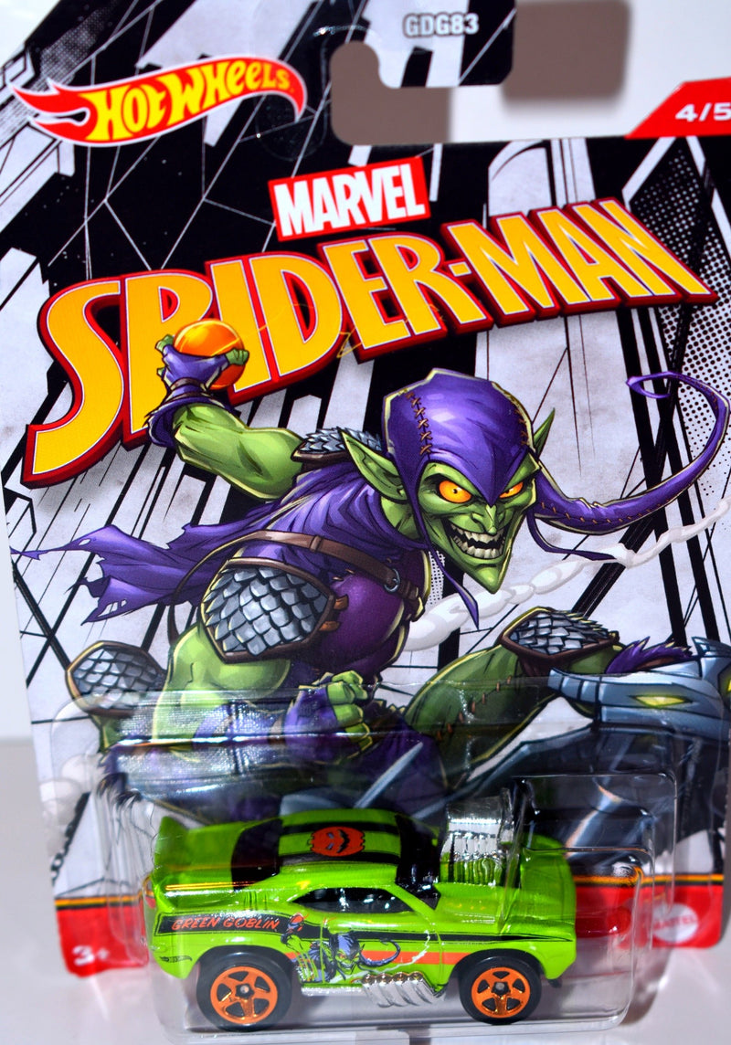Hot Wheels - Marvel - Green Goblin - Tooned 1969 Chevrolet Camaro SS