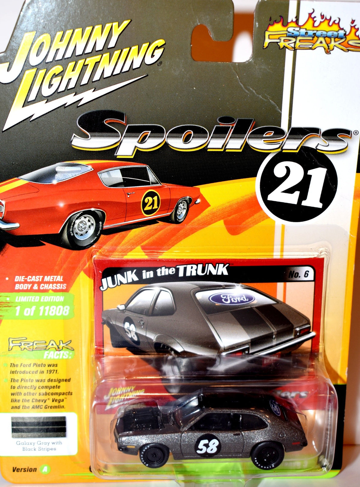 Johnny Lightning - Street Freaks - Spoilers -  1971 Ford Pinto