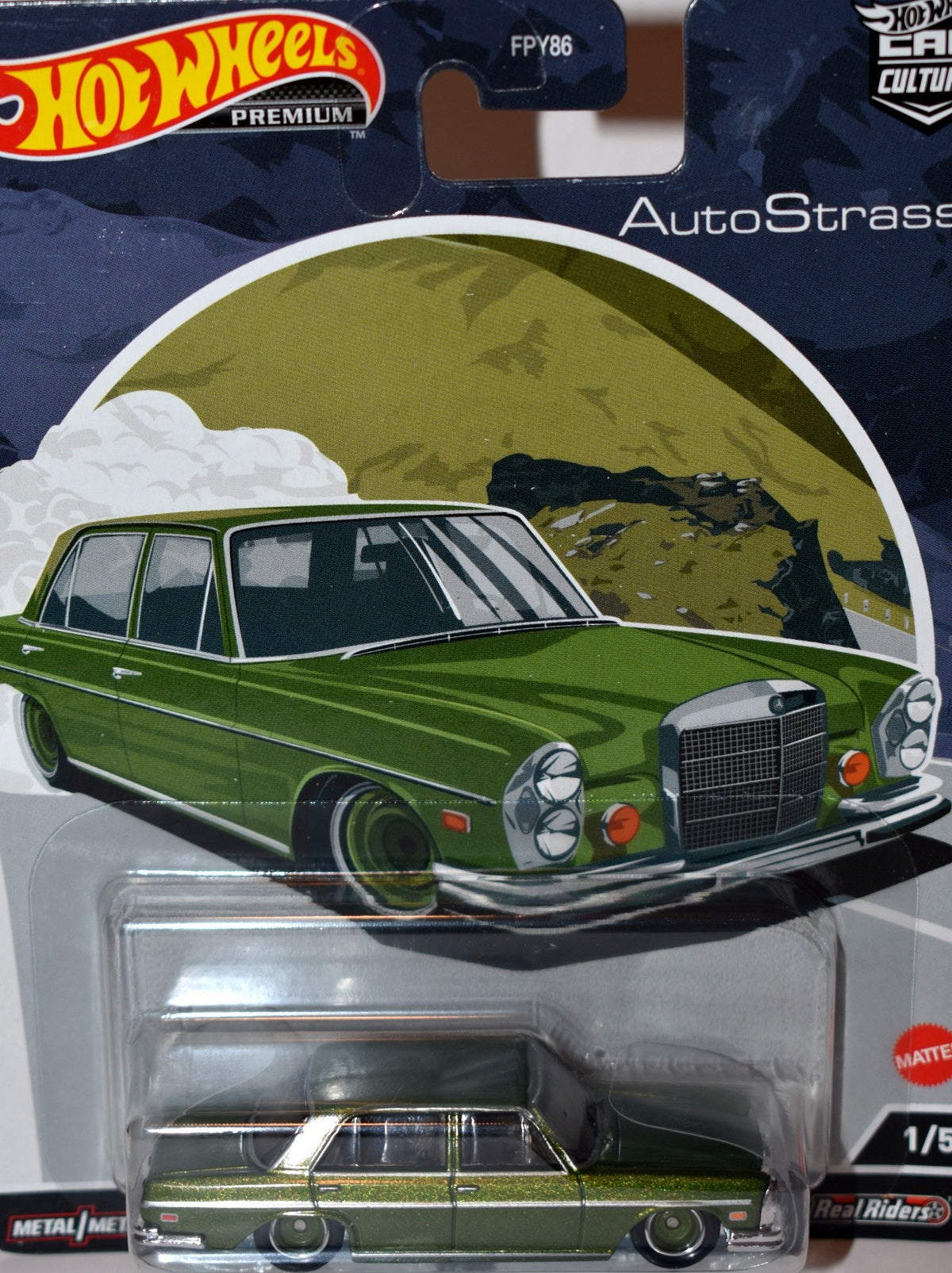 Hot Wheels - Premium - Auto Strasse - 1972 Mercedes-Benz 280 SEL 4.5