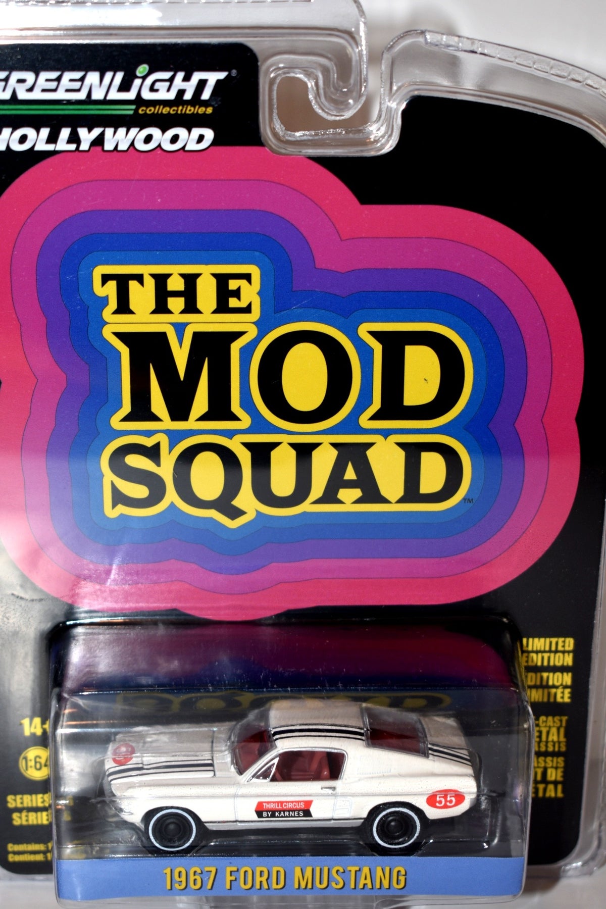 Greenlight Hollywood - Mod Squad -  Thrill Circus 1967 Ford Mustang Fastback