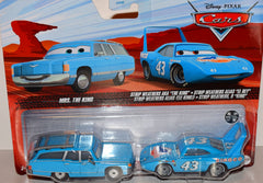 Disney CARS - Mr & Mrs The King Set - Plymouth Superbird and Chrylser Station Wagon