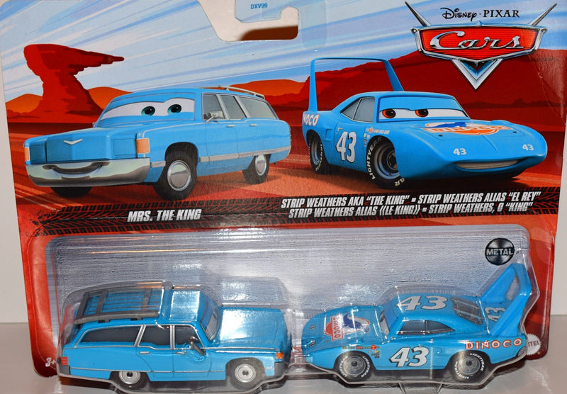 Disney CARS - Mr & Mrs The King Set - Plymouth Superbird and Chrylser Station Wagon