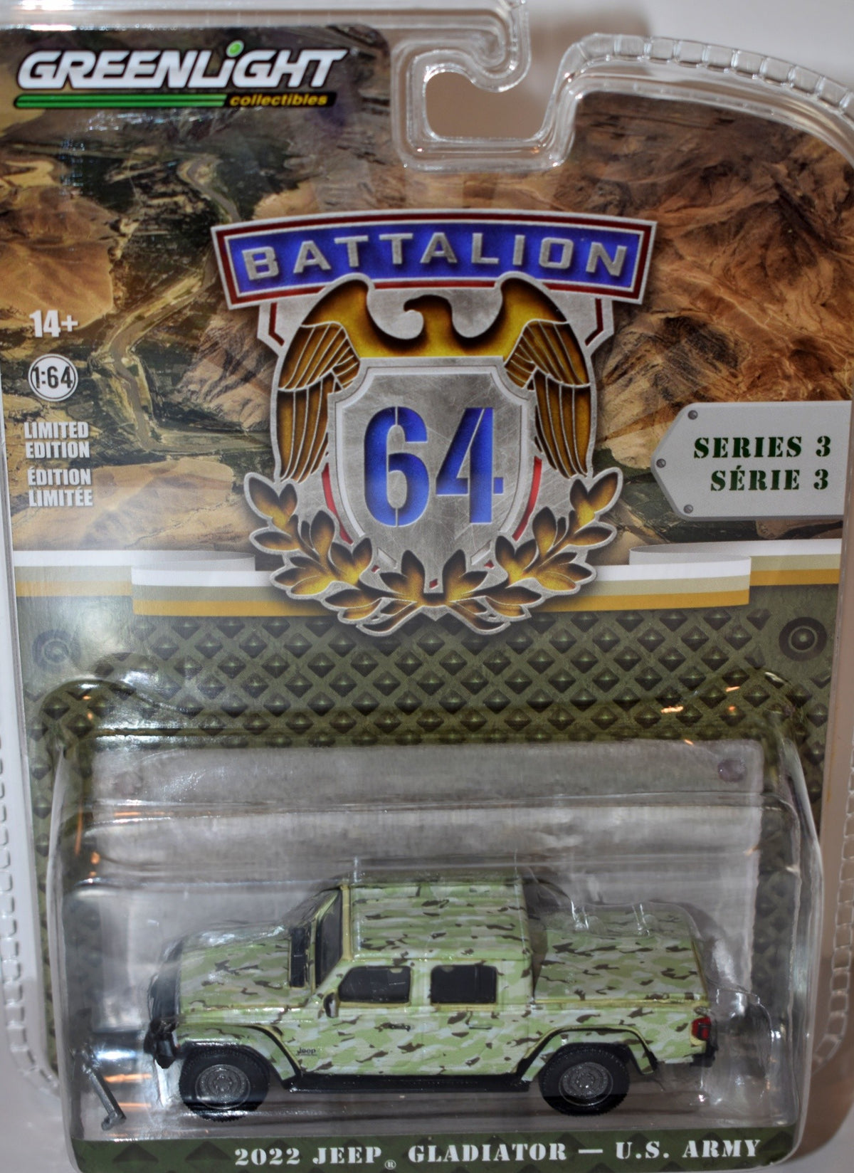 Greenlight - Battalion 64 - 2022 Jeep Gladiator US Army Jeep