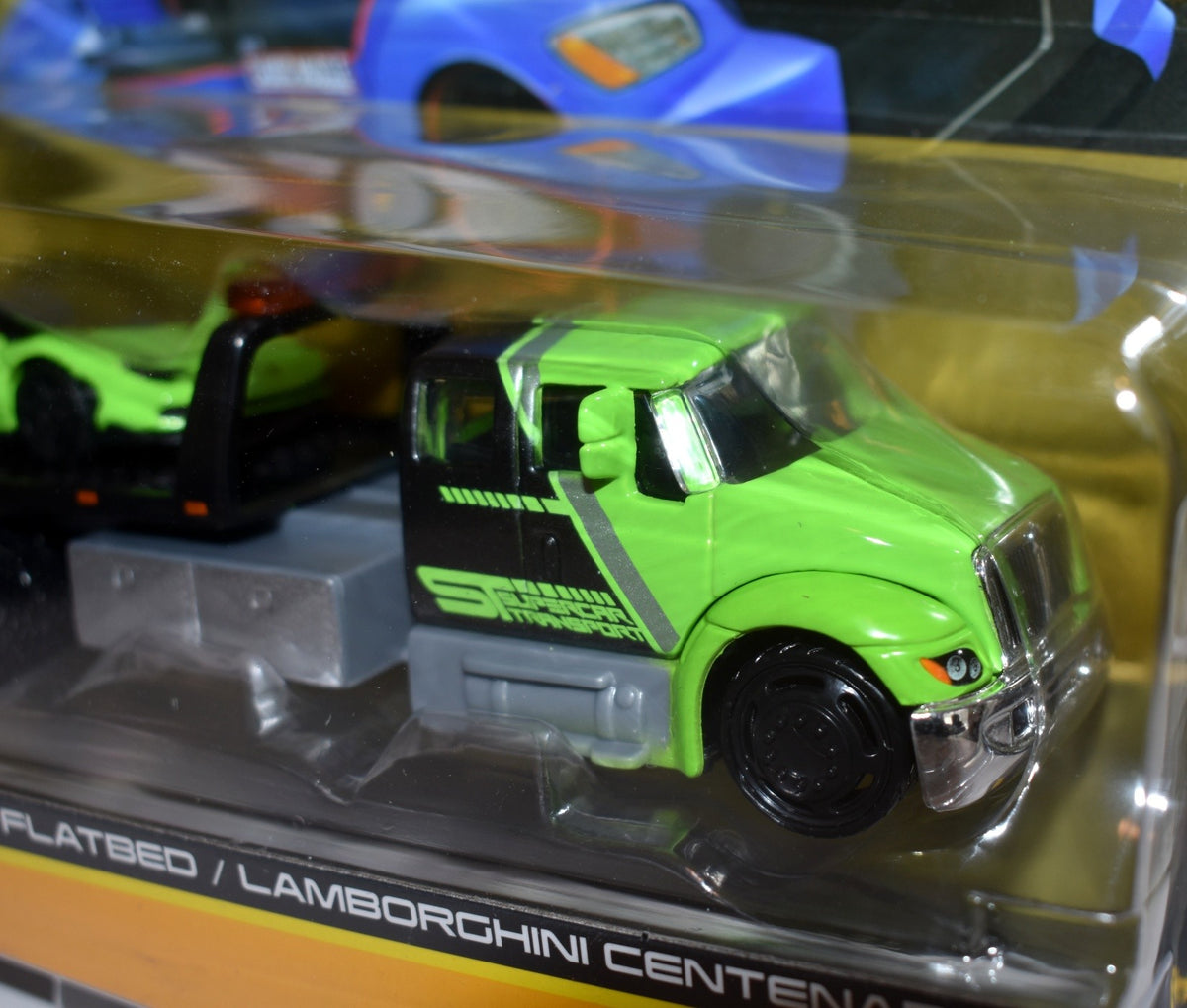 Maisto Adventure Wheels Elite Transport - Lamborghini Centenario and International Durastar Flatbed