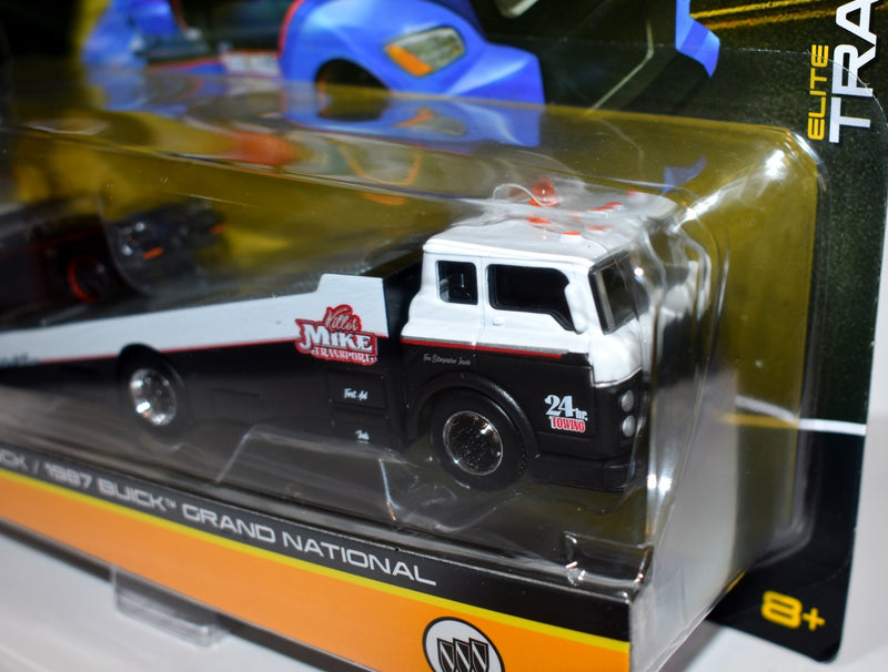 Maisto - Elite Transport - 1987 Buick  Grand National Regal  and  Ramp Truck set - Killer Mike Transport